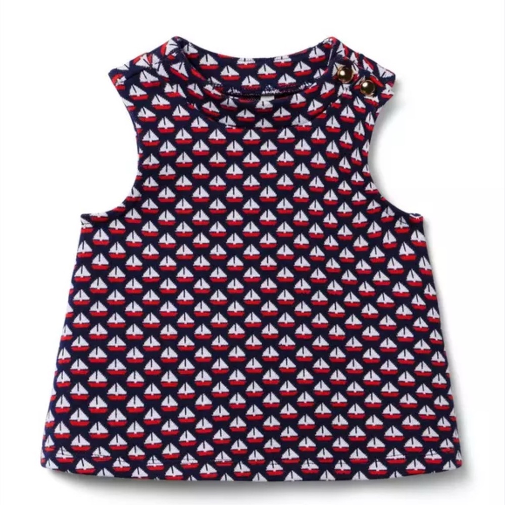 Janie and Jack Sailboat Jacquard Top